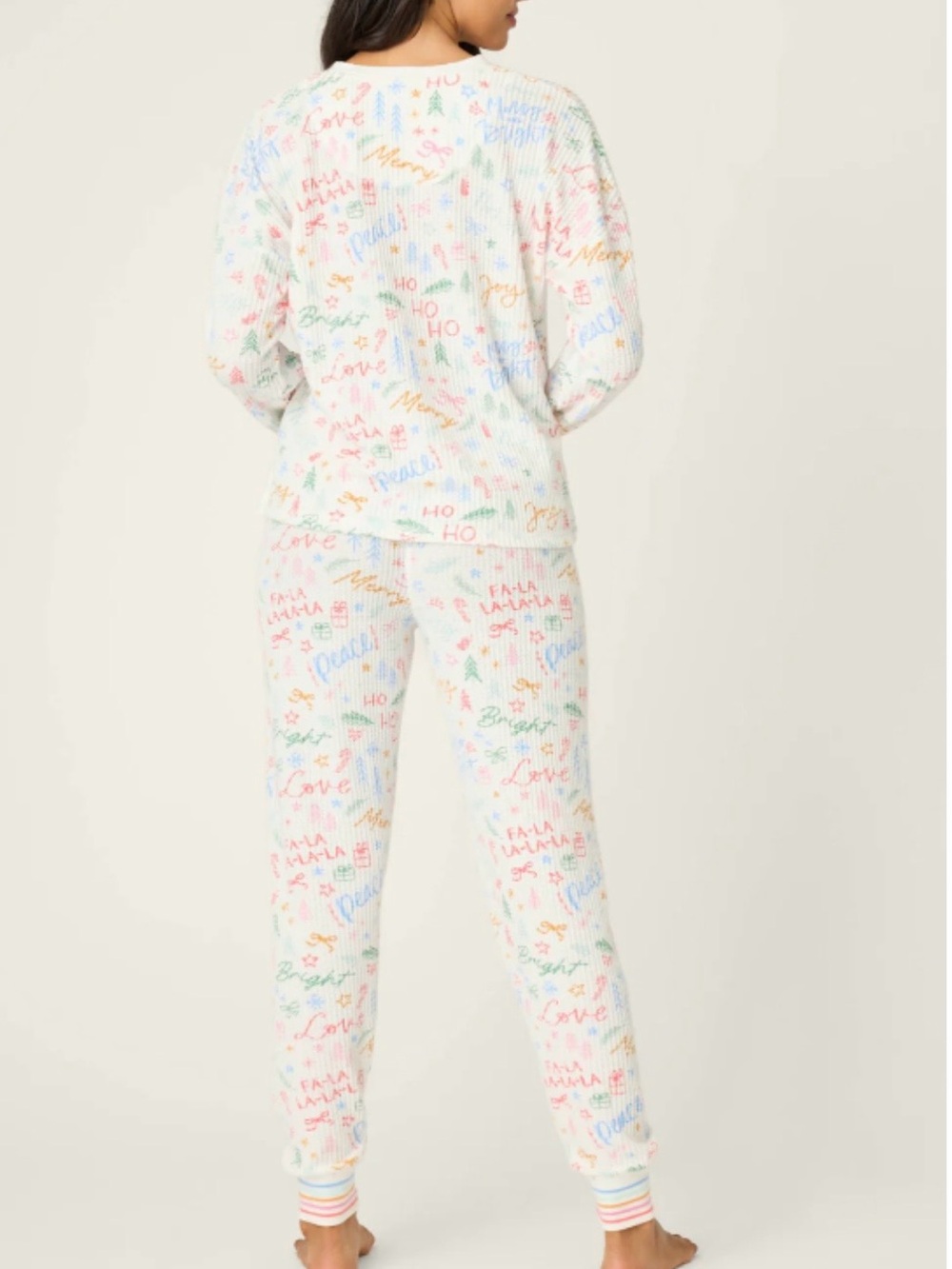 Pj Salvage Ski Jammie Classics Fa La La Pajama Set Size XL Comfort Nordstrom - Picture 2 of 6